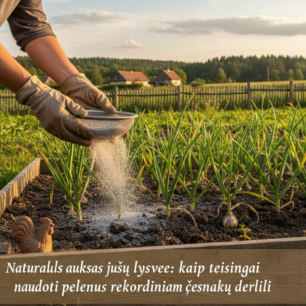 Natūralus auksas jūsų lysvėje: kaip teisingai naudoti pelenus rekordiniam česnakų derliui