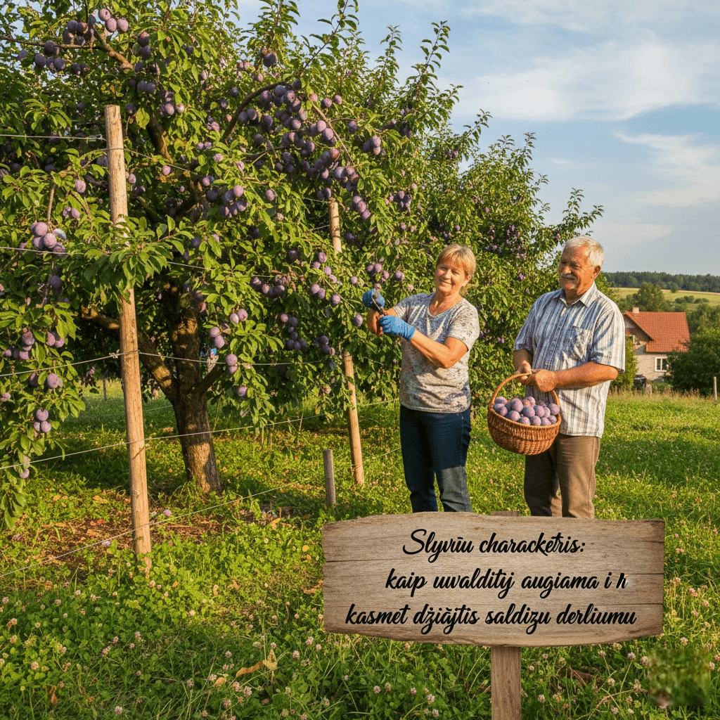 Slyvų charakteris: kaip suvaldyti augimą ir kasmet džiaugtis saldžiu derliumi