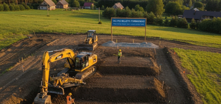 Sklypo reljefo formavimas: Kaip teisingai išlyginti žemę ir išvengti brangių klaidų