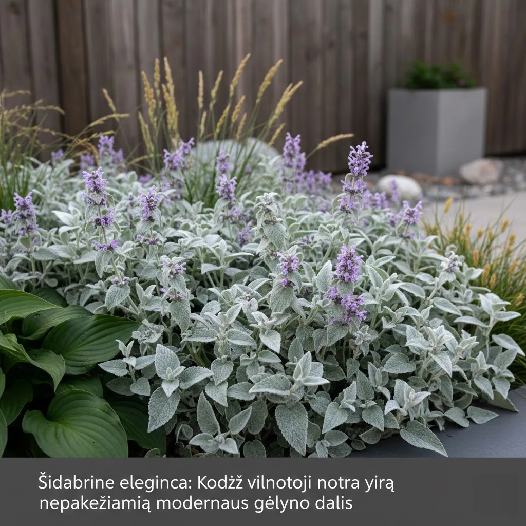 Sidabrinė elegancija: Kodėl vilnotoji notra yra nepakeičiama modernaus gėlyno dalis