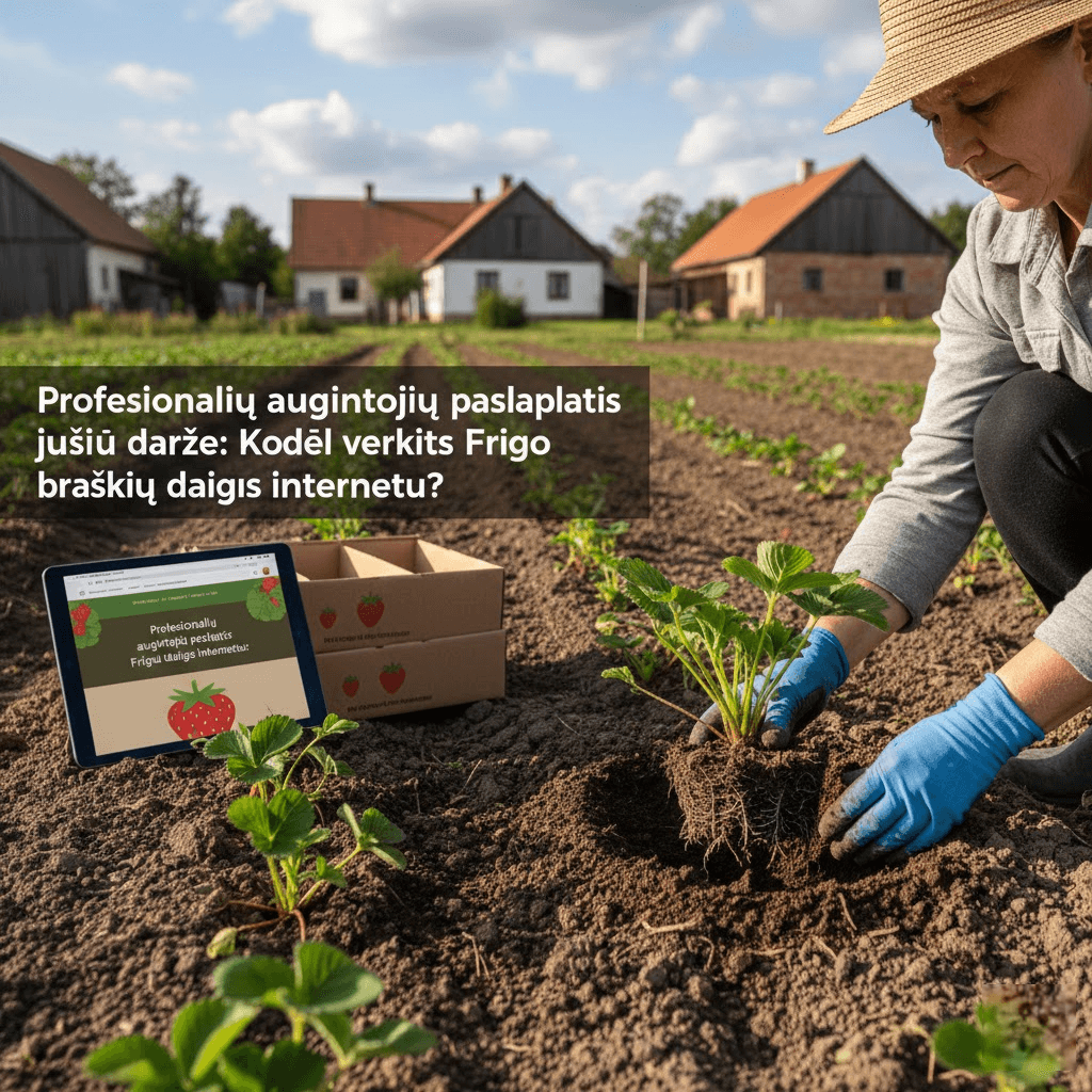 Profesionalių augintojų paslaptis jūsų darže: Kodėl verta rinktis Frigo braškių daigus internetu?