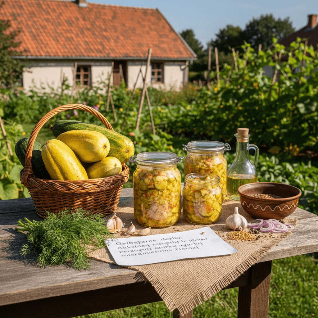 Gelbėjame derlių: Auksiniai receptai ir idėjos peraugusių agurkų mišrainėms žiemai