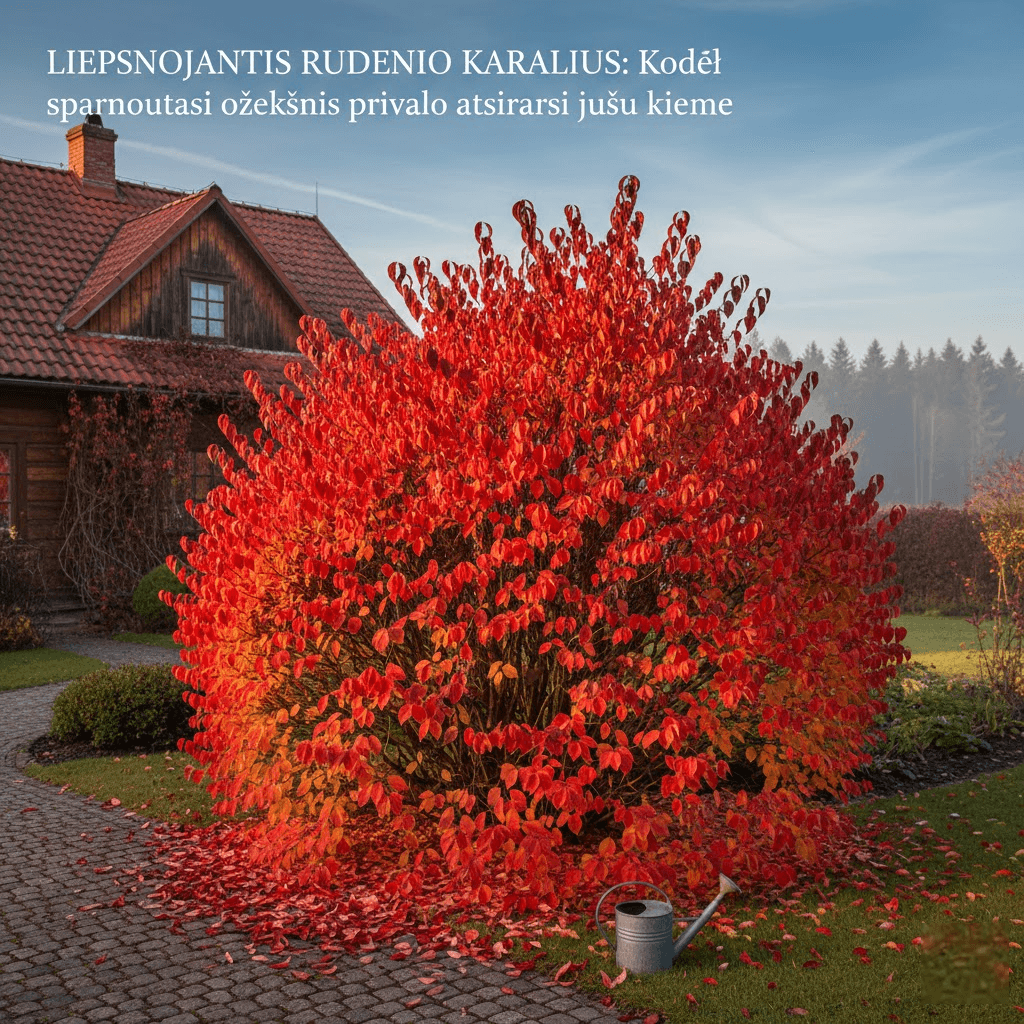 Liepsnojantis rudenio karalius: Kodėl sparnuotasis ožekšnis privalo atsirasti jūsų kieme Liepsnojantis rudenio karalius: Kodėl sparnuotasis ožekšnis privalo atsirasti jūsų kieme