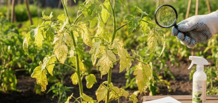 Pomidorų lapų geltonavimas: ankstyvoji diagnostika ir gelbėjimo strategijos