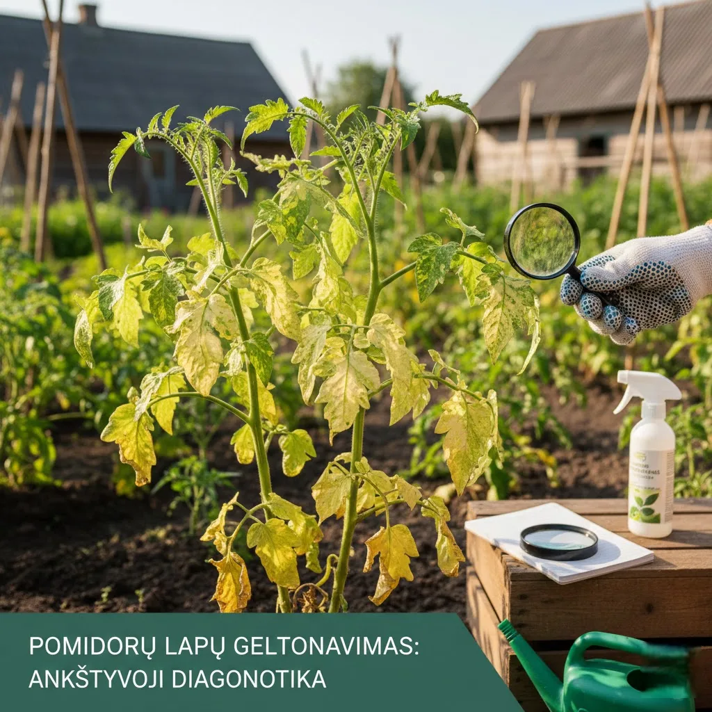 Pomidorų lapų geltonavimas: ankstyvoji diagnostika ir gelbėjimo strategijos Pomidorų lapų geltonavimas: ankstyvoji diagnostika ir gelbėjimo strategijos