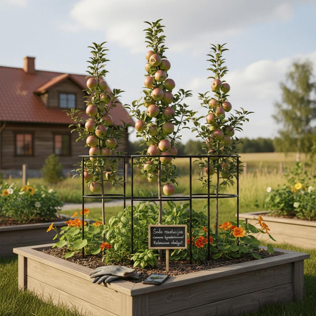 Sodo revoliucija viename kvadratiniame metre: kaip sėkmingai auginti kolonines obelis ir nesuklysti renkantis