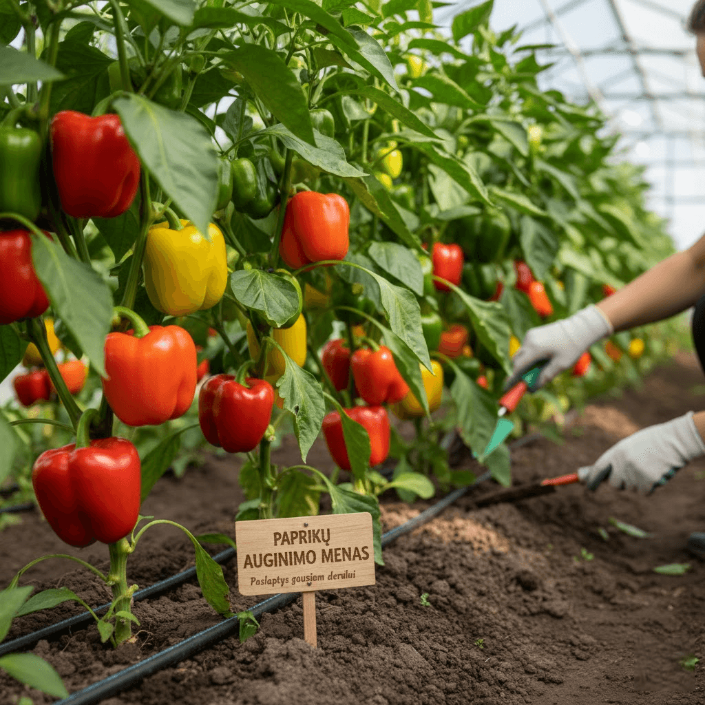 Paprikų auginimo menas: Paslaptys, kurios užtikrins gausų derlių net ir pradedantiesiems