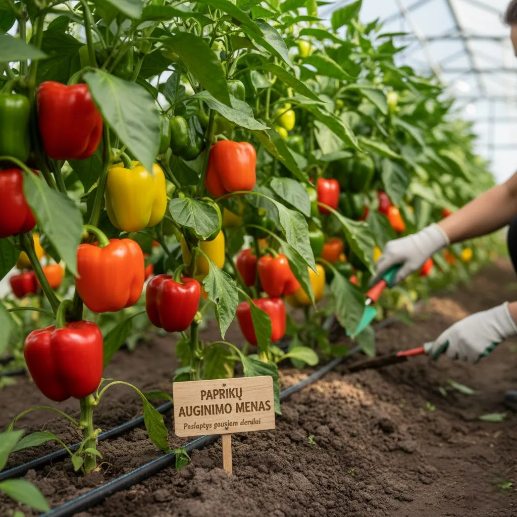 Paprikų auginimo menas: Paslaptys, kurios užtikrins gausų derlių net ir pradedantiesiems Paprikų auginimo menas: Paslaptys, kurios užtikrins gausų derlių net ir pradedantiesiems