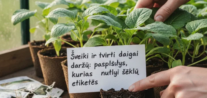 Sveiki ir tvirti daigai daržui: paslaptys, kurias nutyli sėklų etiketės