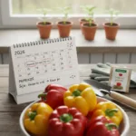 Kada sėti paprikas: tikslus grafikas gausiam derliui