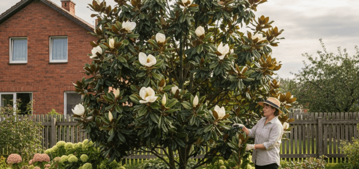 Didžiažiedė magnolija: Kaip prisijaukinti visžarę pietų gražuolę savo kieme