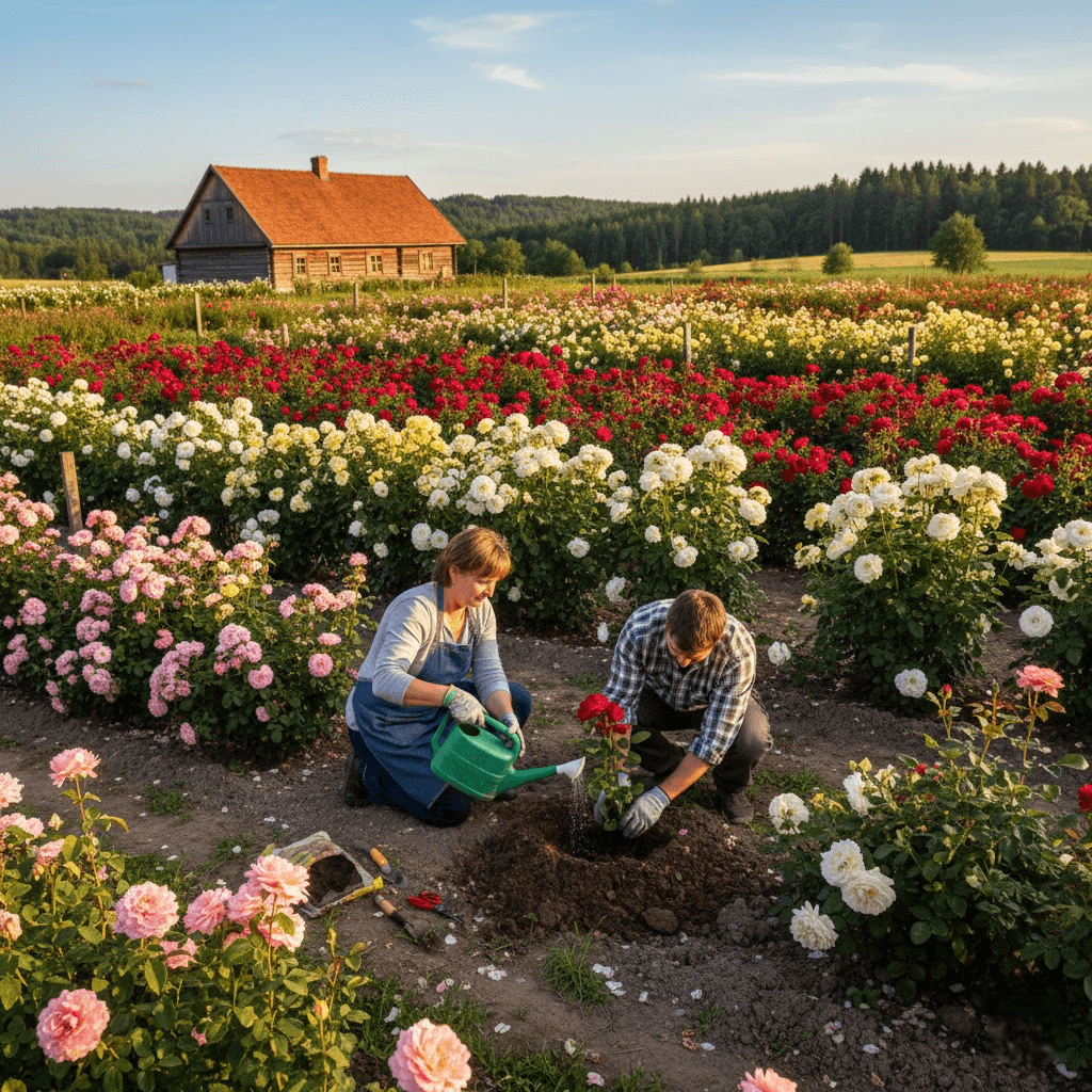 Rožių sodinukai: Kaip teisingai pasirinkti, sodinti ir puoselėti savo svajonių rožyną