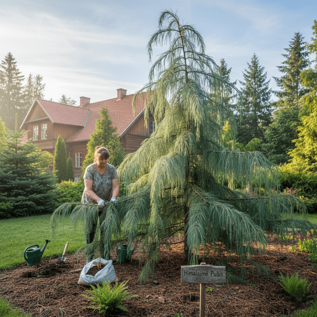 Himalajinė pušis: šilkinė elegancija ir auginimo paslaptys