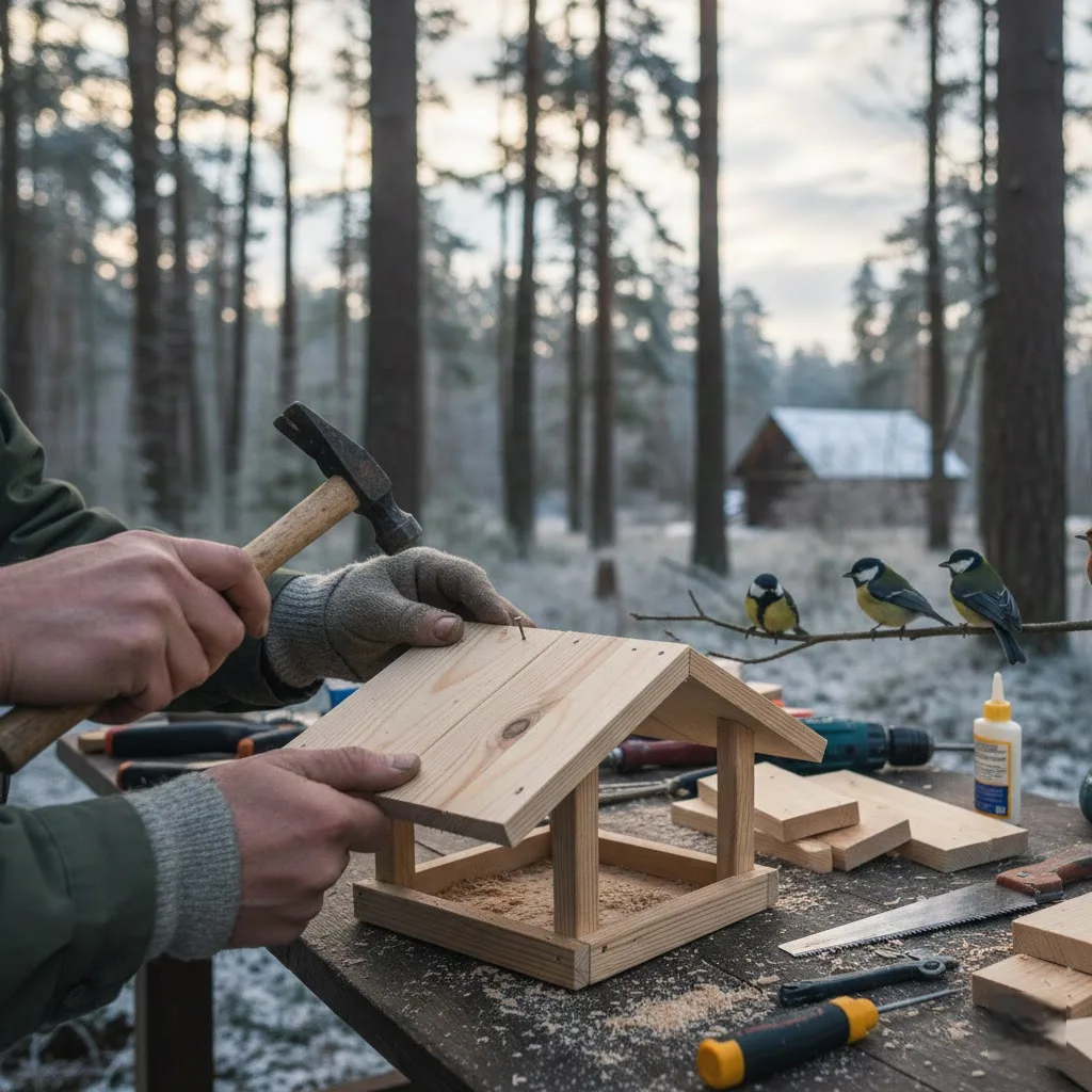 Lesyklėlės gamyba: Meistrystė gelbstinti sparnuočius