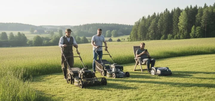 Žoliapjovės evoliucija: kaip atrasti tobulą balansą tarp galingumo ir komforto