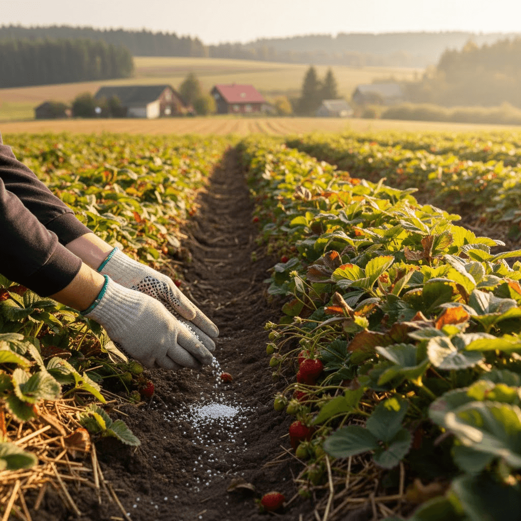 Braškių tręšimas rudenį: strategija maksimaliam kito sezono derliui