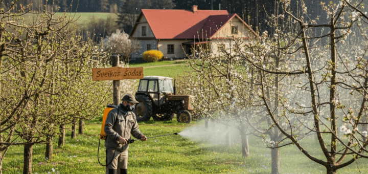 Pavasarinis vaismedžių purškimas: strategija sveikam sodui ir gausiam derliui