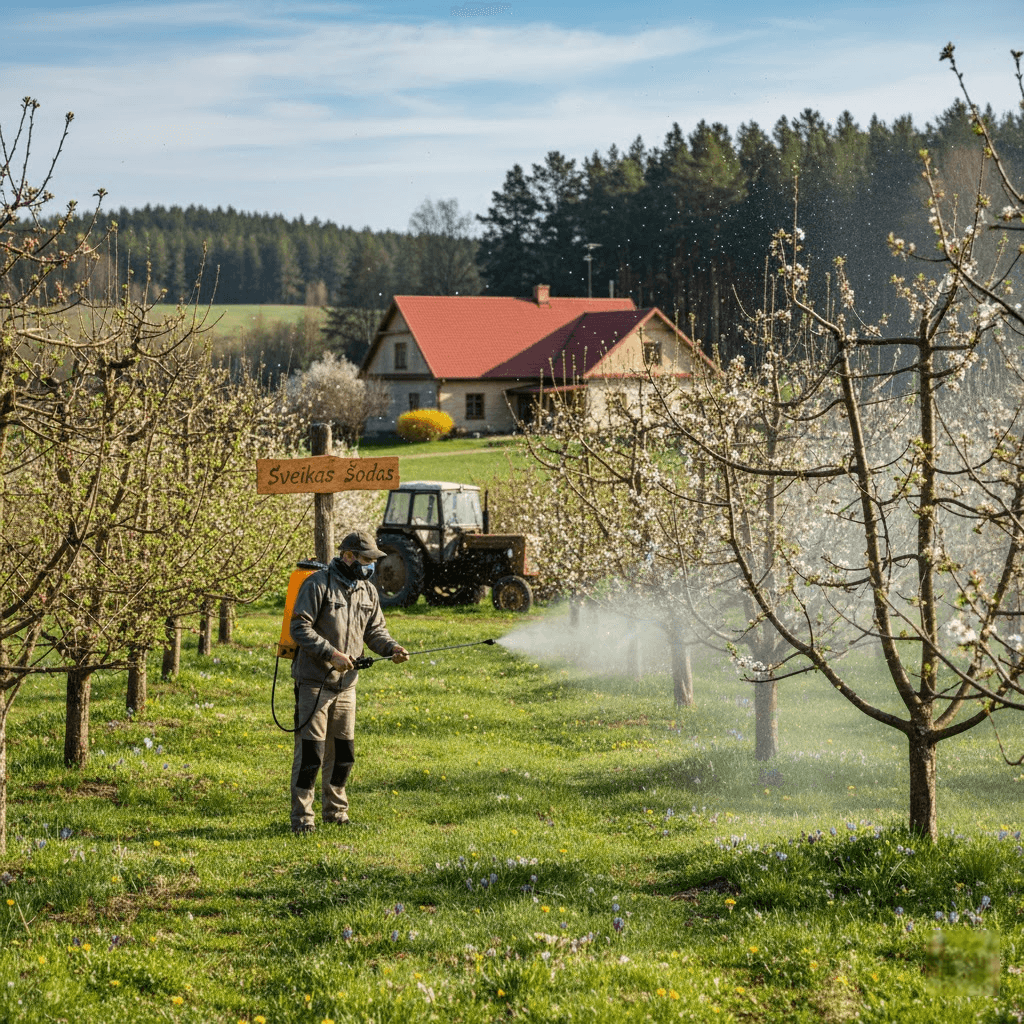 Pavasarinis vaismedžių purškimas: strategija sveikam sodui ir gausiam derliui Pavasarinis vaismedžių purškimas: strategija sveikam sodui ir gausiam derliui