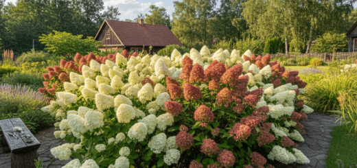 Šluotelinės hortenzijos: ilgaamžis sodo grožis be didelių pastangų