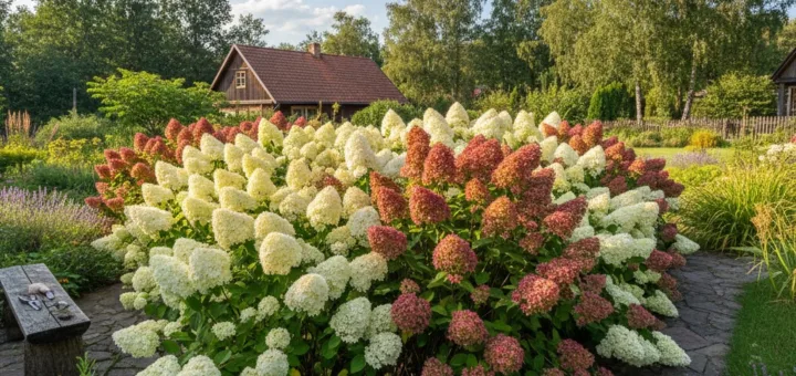 Šluotelinės hortenzijos: ilgaamžis sodo grožis be didelių pastangų