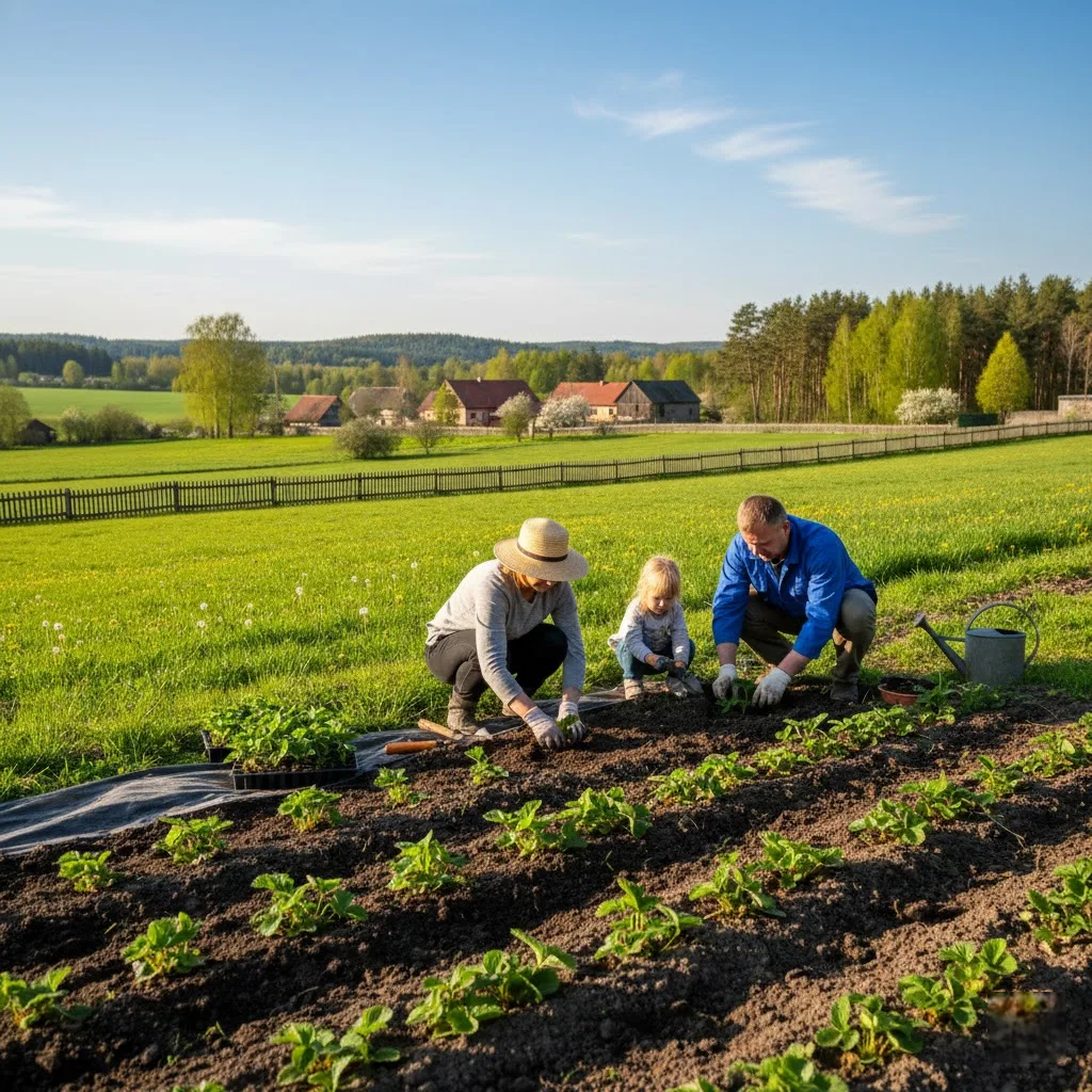 Braškių sodinimas: tikslūs žingsniai gausiam uogų derliui