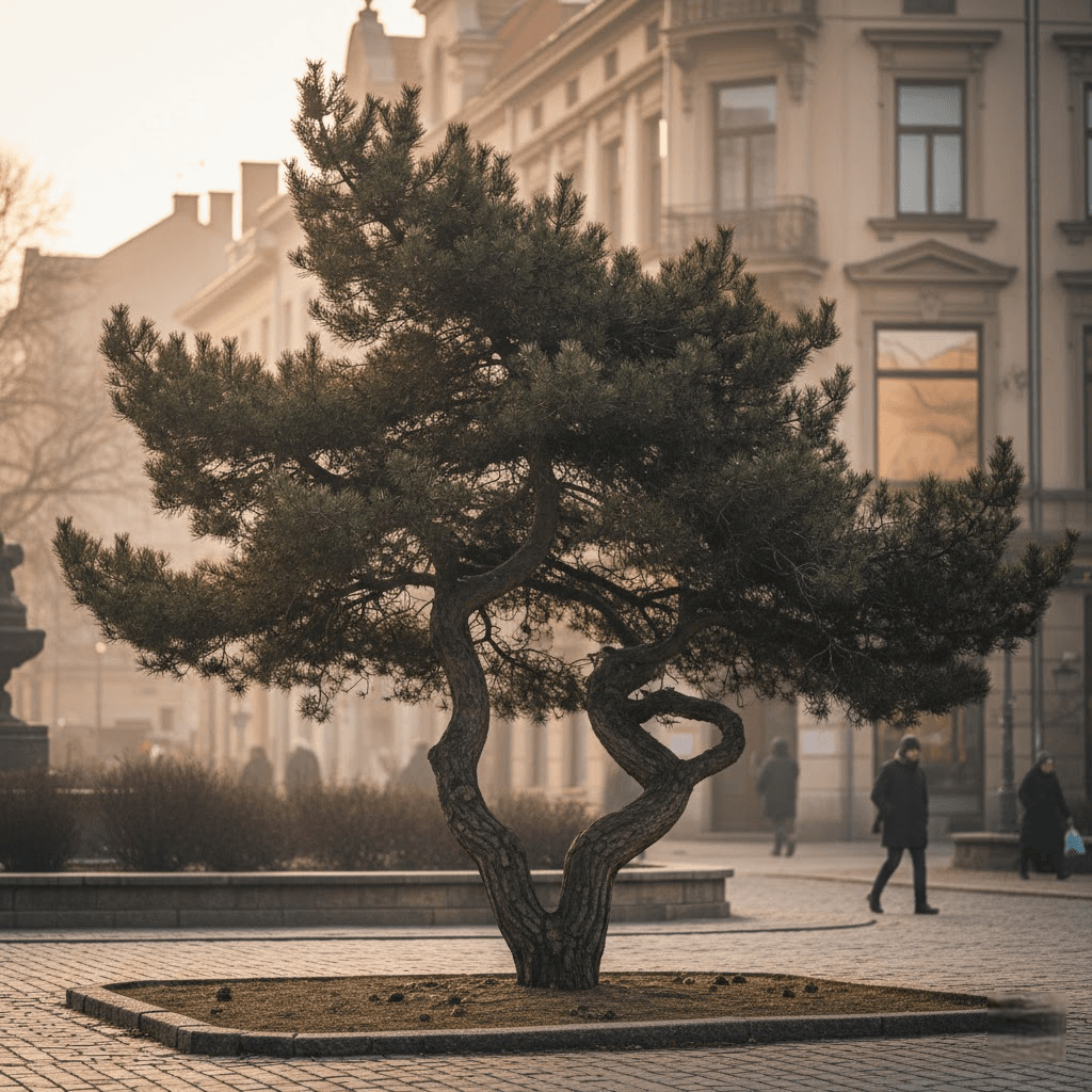 Juodoji pušis (Pinus nigra): Charakteringas spygliuotis, kuris nebijo miesto dulkių ir vėjų