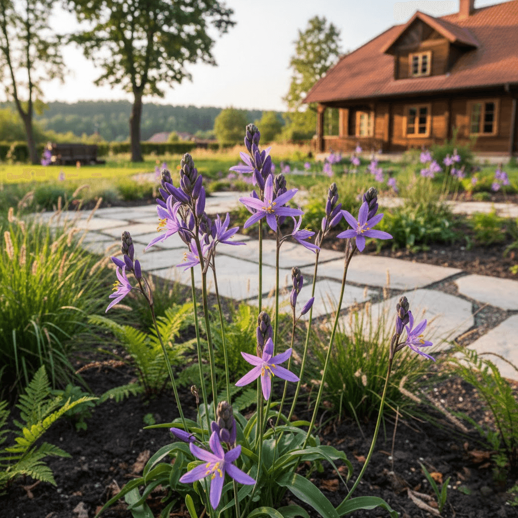 Kamasija – elegantiška prerijų viešnia, keičianti sodo taisykles Kamasija – elegantiška prerijų viešnia, keičianti sodo taisykles