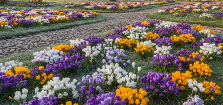 Krokai jūsų sode: spalvų jūra ankstyvą pavasarį ir rudenį