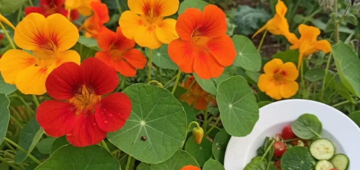 Ryškiosios nasturtos: Sodo sanitarės ir gurmaniškas atradimas jūsų lėkštėje
