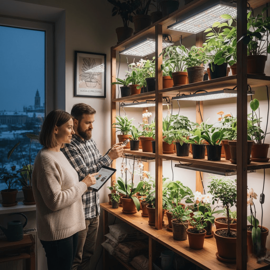 Šviesa Jūsų Džiunglėms: Kaip Išsirinkti ir Naudoti Lempas Augalams