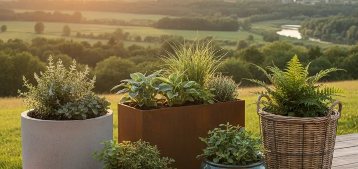 Kaip išsirinkti ilgaamžius lauko vazonus: medžiagos, formos ir dizaino paslaptys