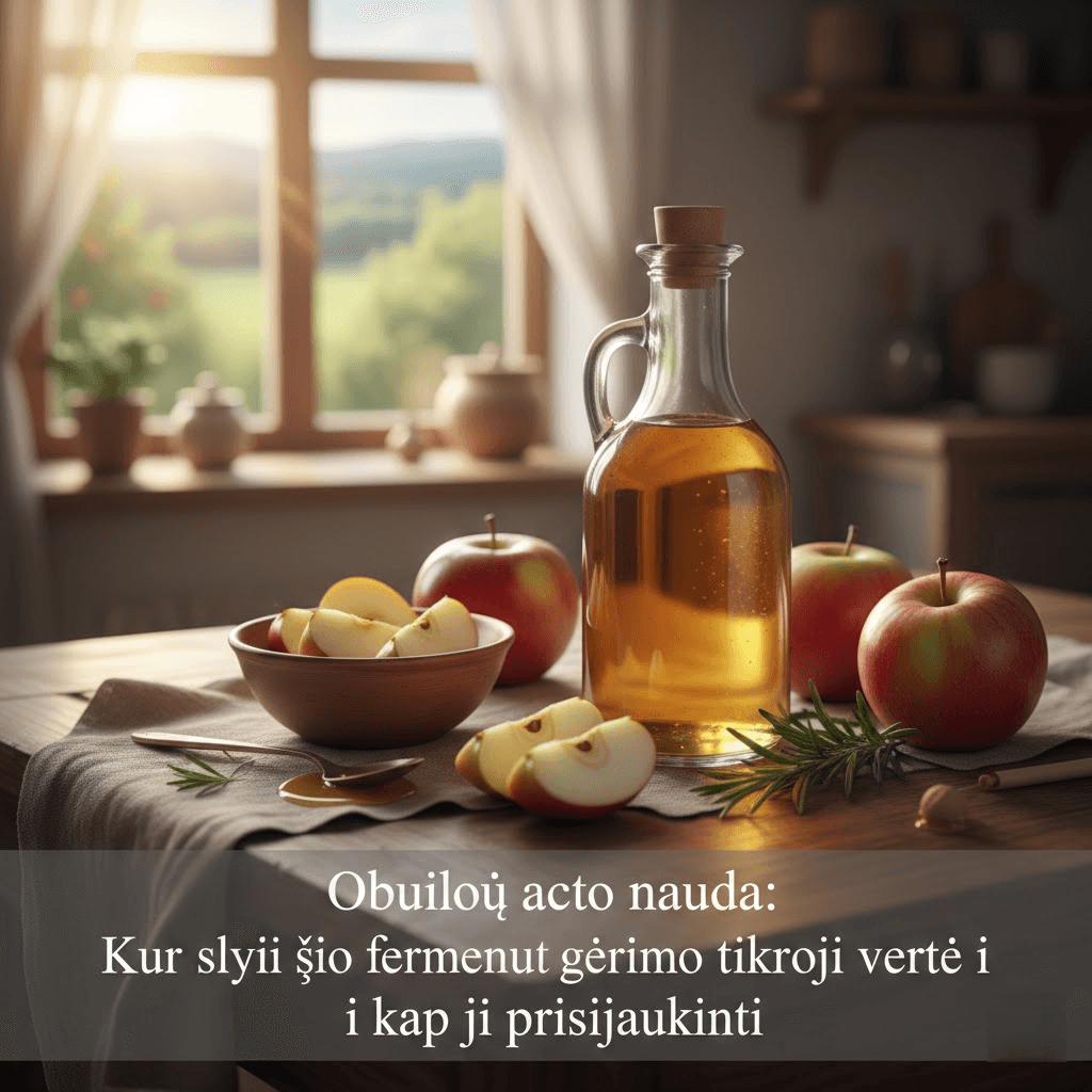 Obuolių acto nauda: Kur slypi šio fermentuoto gėrimo tikroji vertė ir kaip jį prisijaukinti?