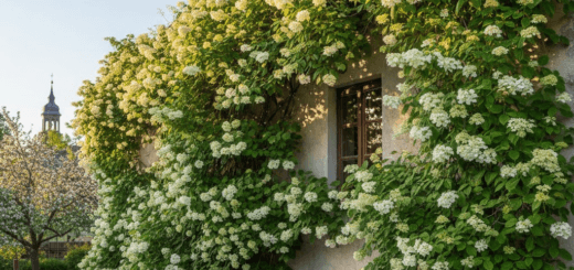 Vijoklinė hortenzija: Kaip paversti šiaurinę namo sieną žydinčiu šedevru