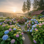 Hortenzijų auginimas: Ilgaamžio grožio ir spalvų paslaptys jūsų sode