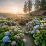 Hortenzijų auginimas: Ilgaamžio grožio ir spalvų paslaptys jūsų sode