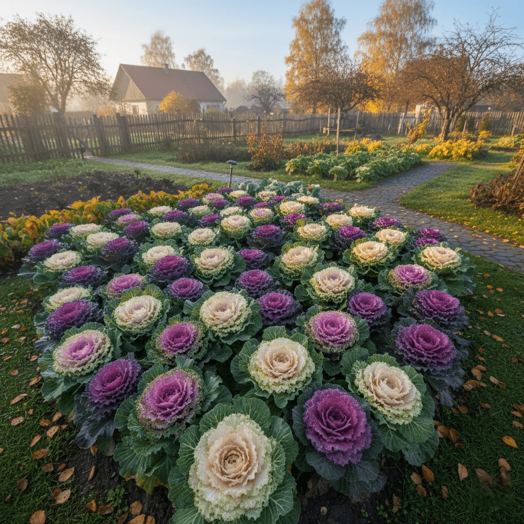 Dekoratyvinis kopūstas: spalvų sprogimas rudeniniame sode Dekoratyvinis kopūstas: spalvų sprogimas rudeniniame sode