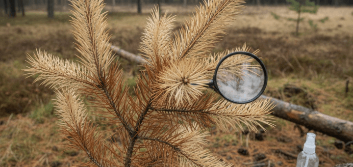 Kodėl gelsta ir džiūsta spygliuočiai? Išsami dažniausių pušų ligų analizė ir gydymo strategijos