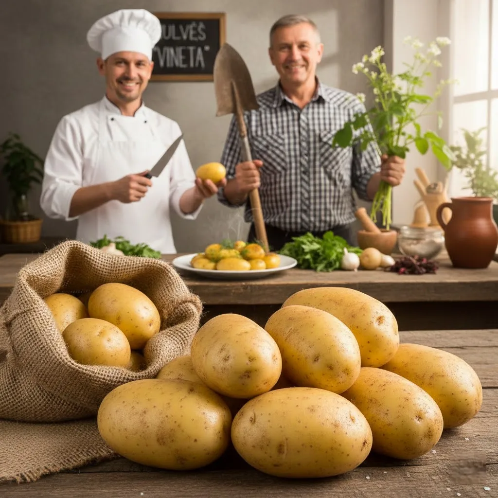 Bulvės Vineta: kodėl šią veislę vertina taupūs augintojai ir virtuvės šefai