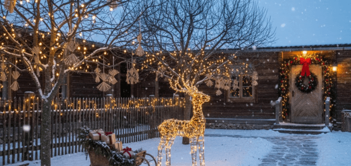 Kiemo magija žiemą: kaip parinkti kalėdines dekoracijas lauke