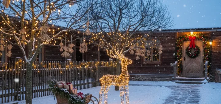 Kiemo magija žiemą: kaip parinkti kalėdines dekoracijas lauke