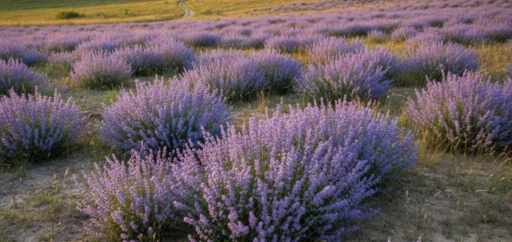 Faseno katžolė: Mėlyni debesys, kurie nebijo sausros ir prasto dirvožemio