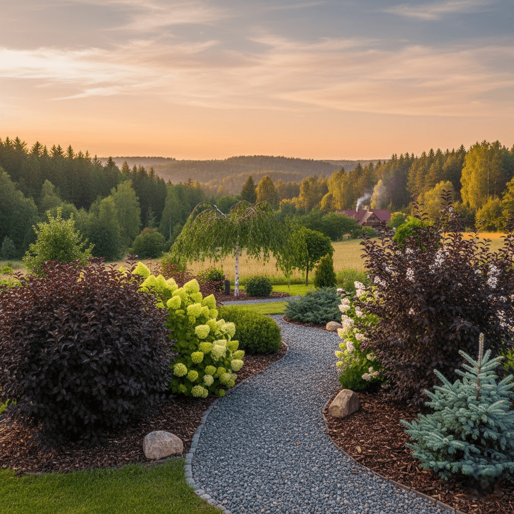Sodo charakteris: dekoratyviniai krūmai ir medeliai, keičiantys aplinką Sodo charakteris: dekoratyviniai krūmai ir medeliai, keičiantys aplinką