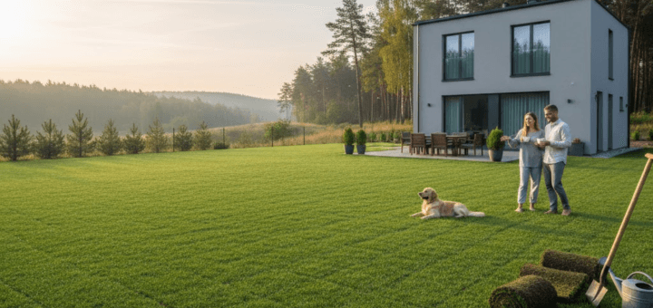 Ruloninė veja: akimirksniu pasikeitęs kiemo vaizdas ir ilgalaikė kokybė