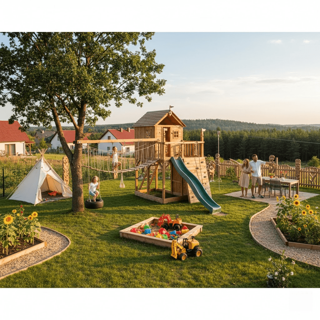 Nuotykių erdvė jūsų kieme: kaip sukuriama tobula vaikystės zona Nuotykių erdvė jūsų kieme: kaip sukuriama tobula vaikystės zona