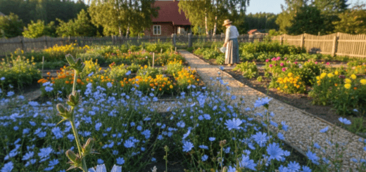Rugiaveidė: dangaus mėlis žemėje ir sodo puošmena