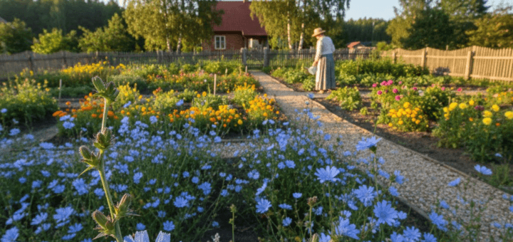 Rugiaveidė: dangaus mėlis žemėje ir sodo puošmena