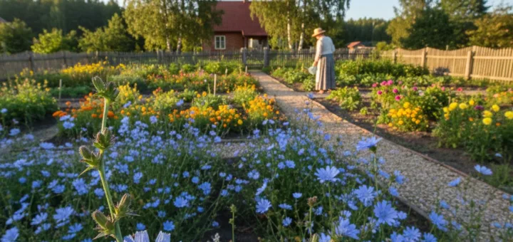 Rugiaveidė: dangaus mėlis žemėje ir sodo puošmena