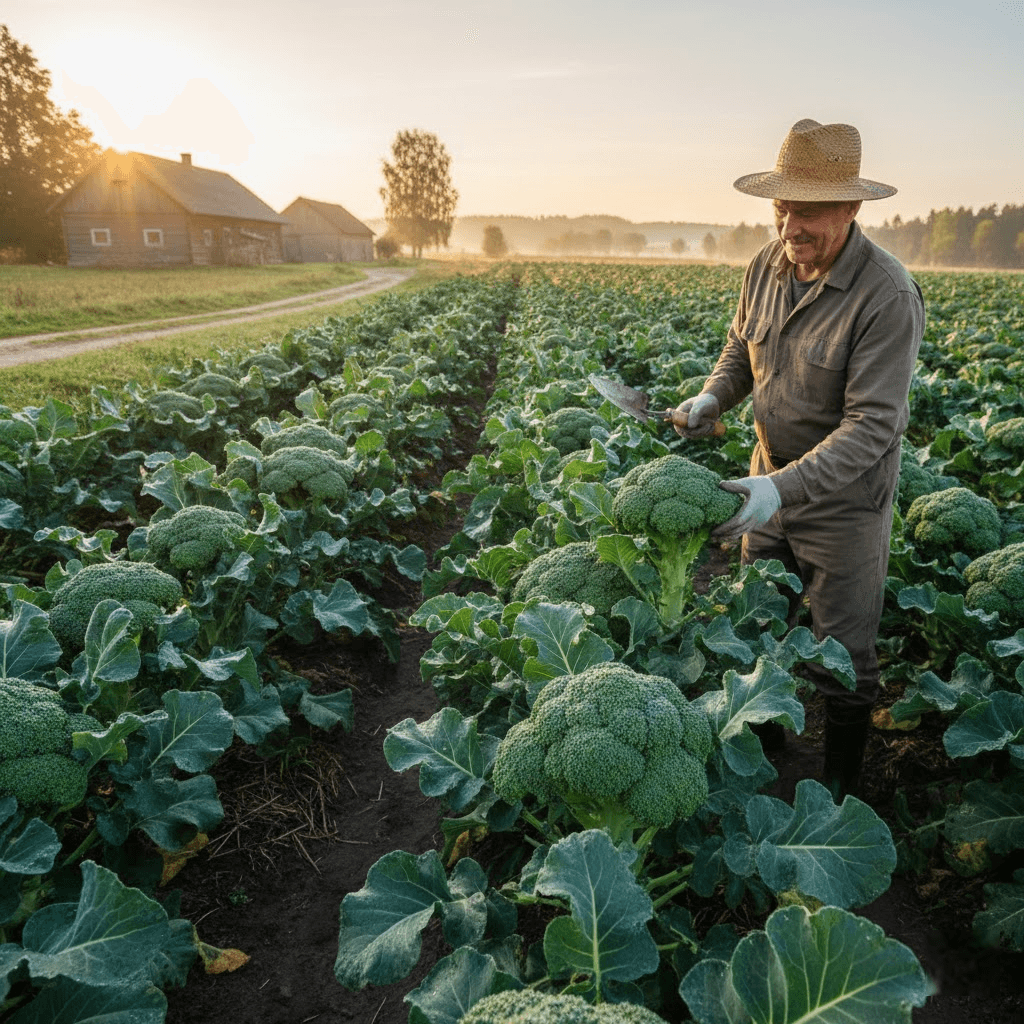 Brokolių auginimas: Kaip sulaukti gausaus ir traškaus derliaus be streso