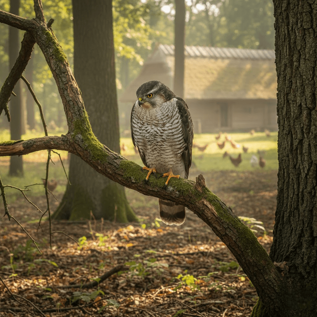Vanagas: miškų šešėlis ir kiemo valdovas, keliantis pagarbią baimę