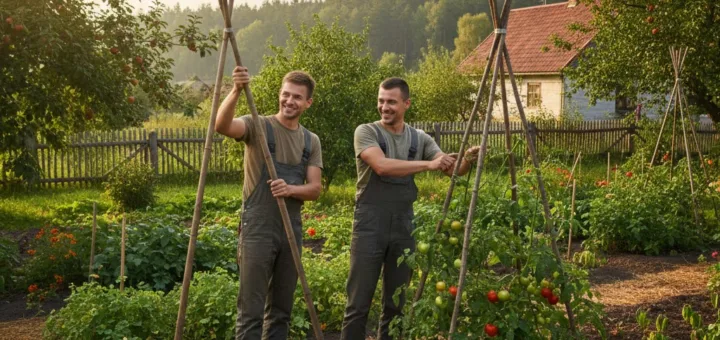 Du Broliai Sode: Dvigubo Stiebo Metodika ir Sinergija Jūsų Darže